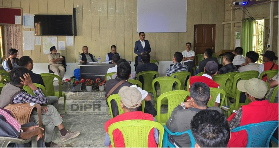 Officials during the monthly meeting of the Sub-Divisional Planning and Development Board (SDPDB), Tobu, held at the EBRC Hall in Tobu Town on June 24. (DIPR Photo)